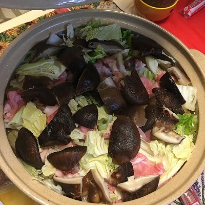 雑なピエンロー 白菜と豚のごま油鍋 の作り方 飛び猫