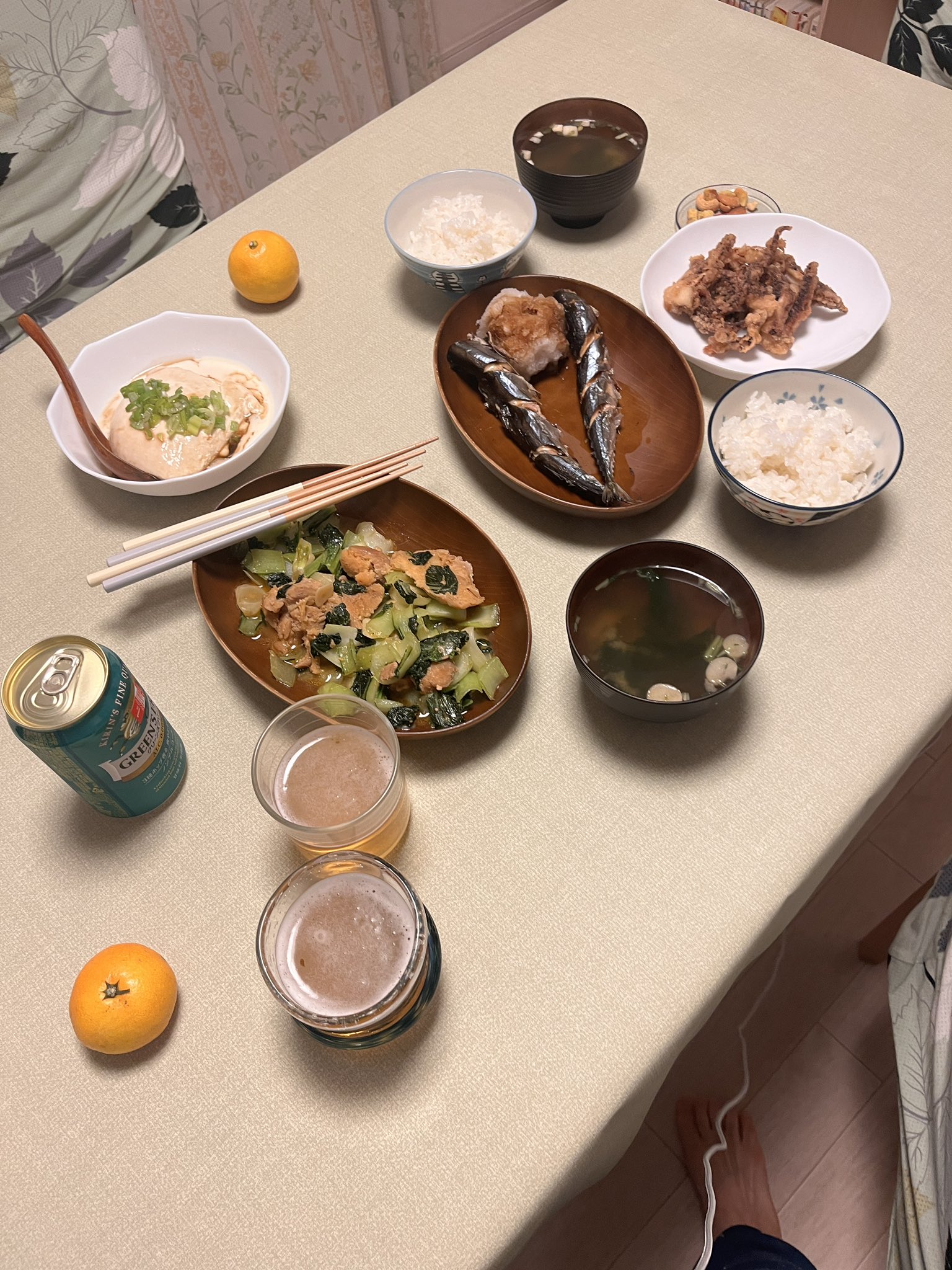 夕食